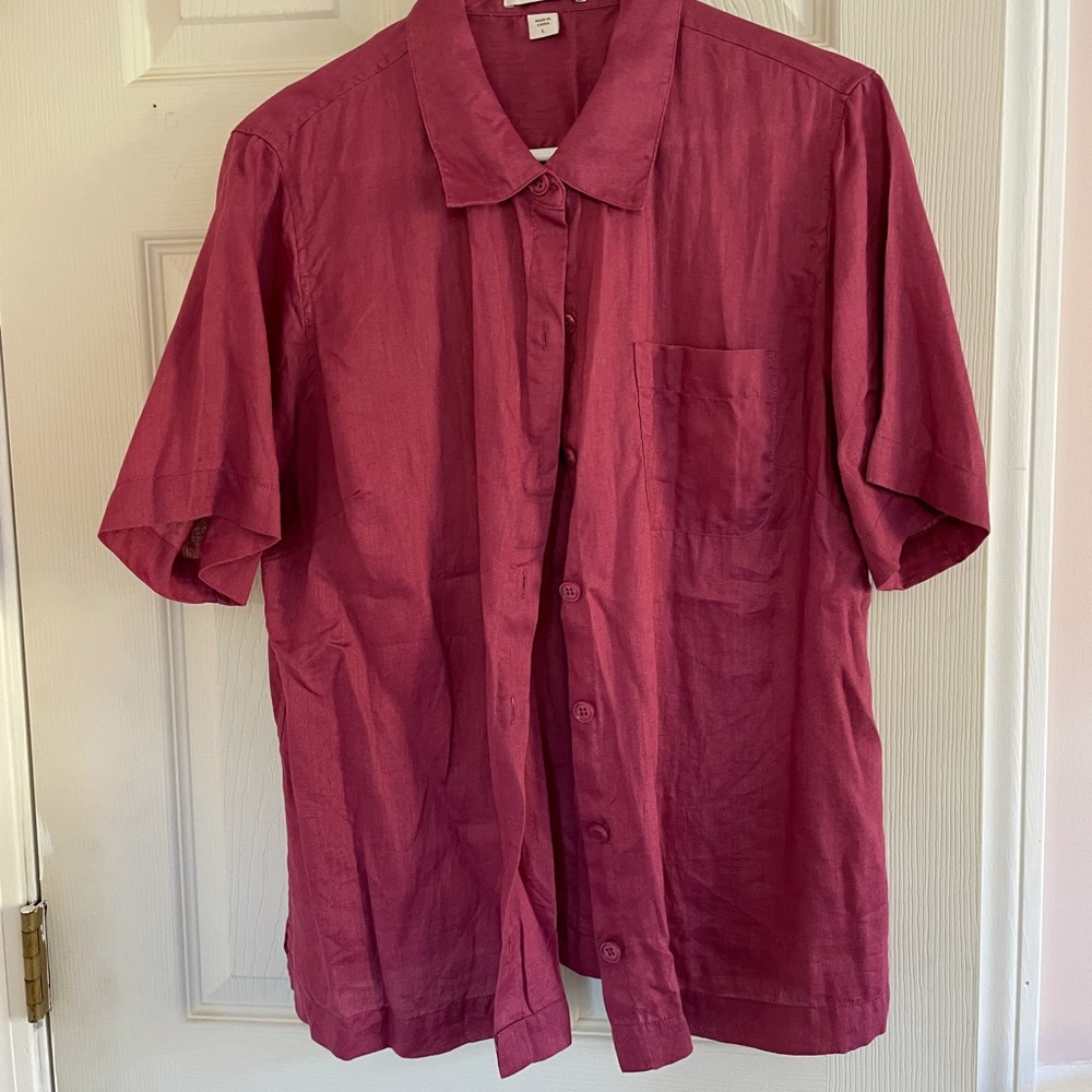 Women’s Linen Top by Coldwater Creek Size L